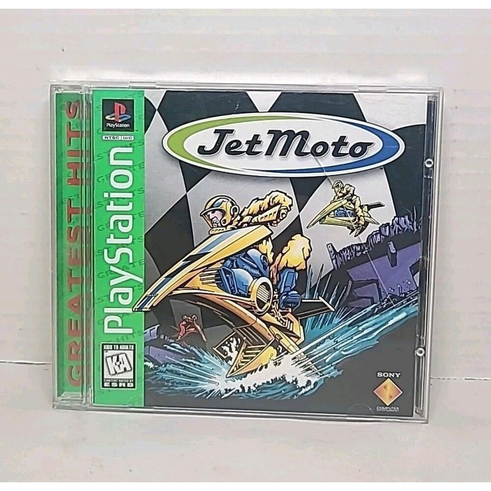 Vintage Jet Moto (Sony PlayStation 1, 1997) PS1 Greatest Hits Video Game
